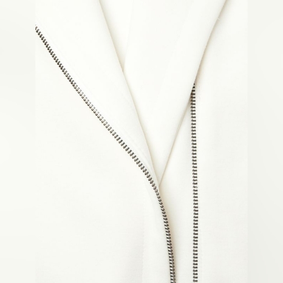 Eileen Fisher Round Neck Zip Jacket Ivory SIZE XL NWT - Picture 4 of 6